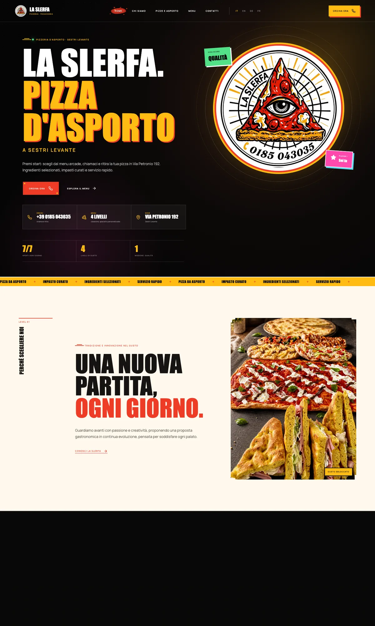 Homepage La Slerfa su desktop